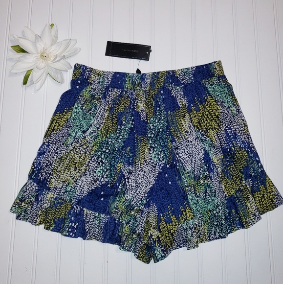 BCBGMaxAzria Pants - BCBG MaxAzria floral blue  & green combo